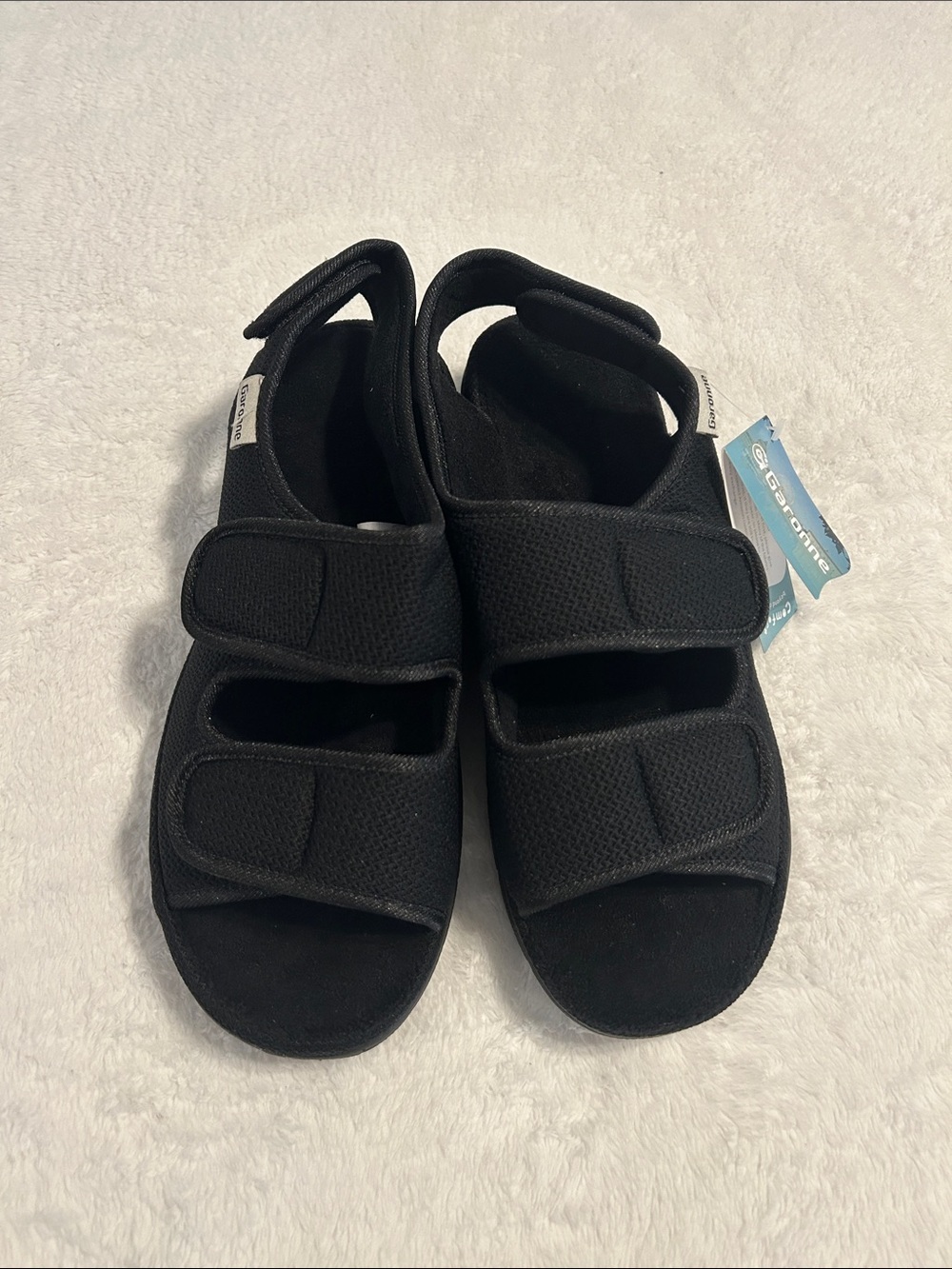 Garonne Women's Dual-Strap.
Adjustable Open-Toe Slippers. SZ 10 medical/diabetic - Picture 9 of 9